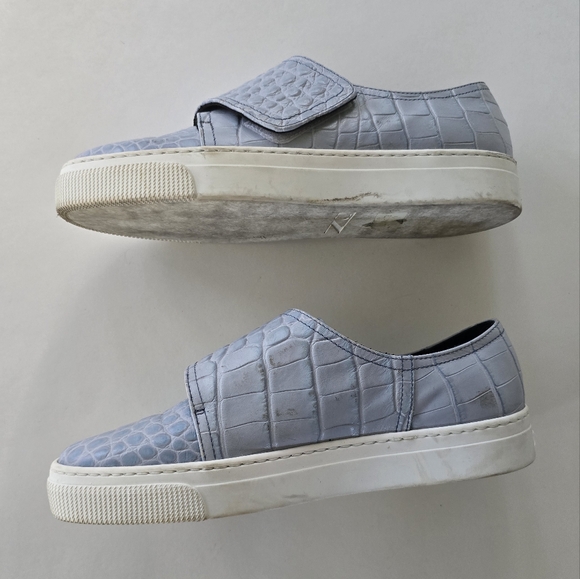 👟 ZCD Montreal Baby Blue Crocodile Trainers - Picture 6 of 12
